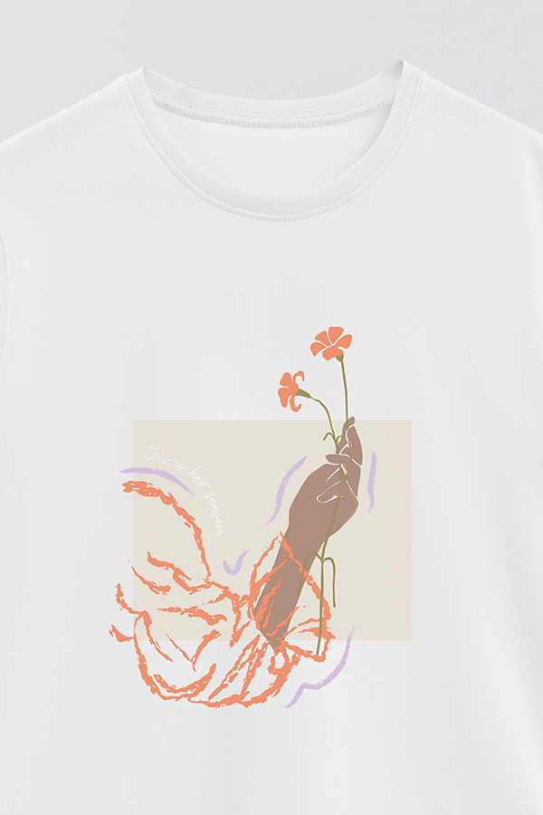 REMERA BASICA ESTAMPADA WC THIS IS HER SEASON