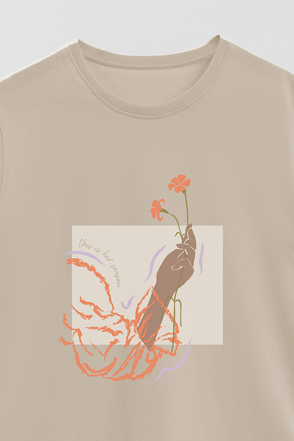 REMERA BASICA ESTAMPADA WC THIS IS HER SEASON