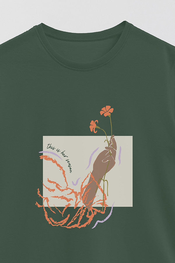REMERA BASICA ESTAMPADA WC THIS IS HER SEASON