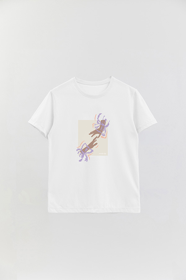 REMERA BASICA ESTAMPADA WC ROMANTIC LIFE