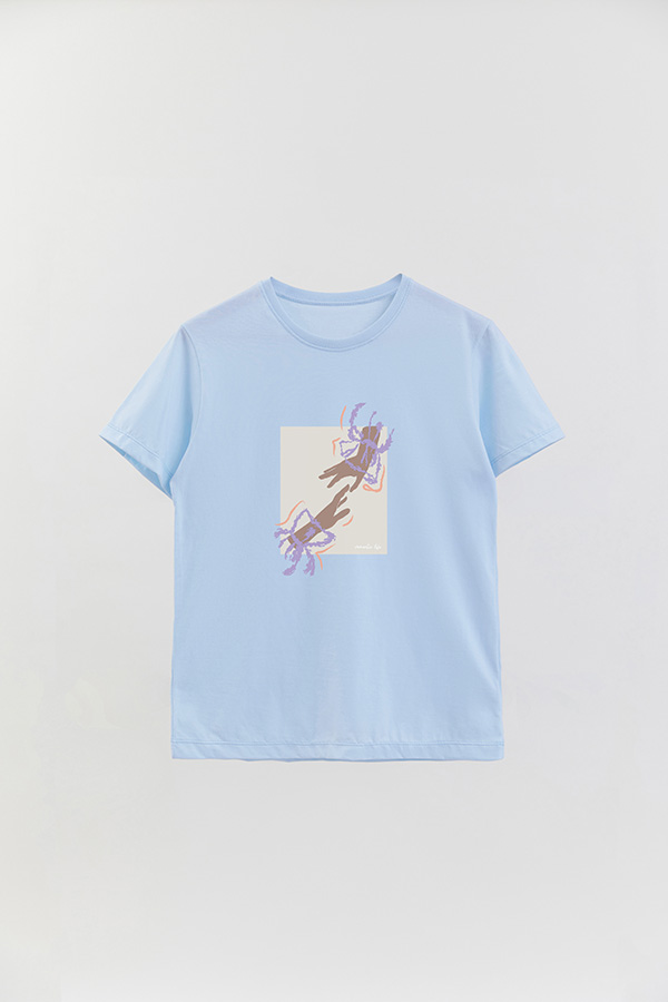 REMERA BASICA ESTAMPADA WC ROMANTIC LIFE
