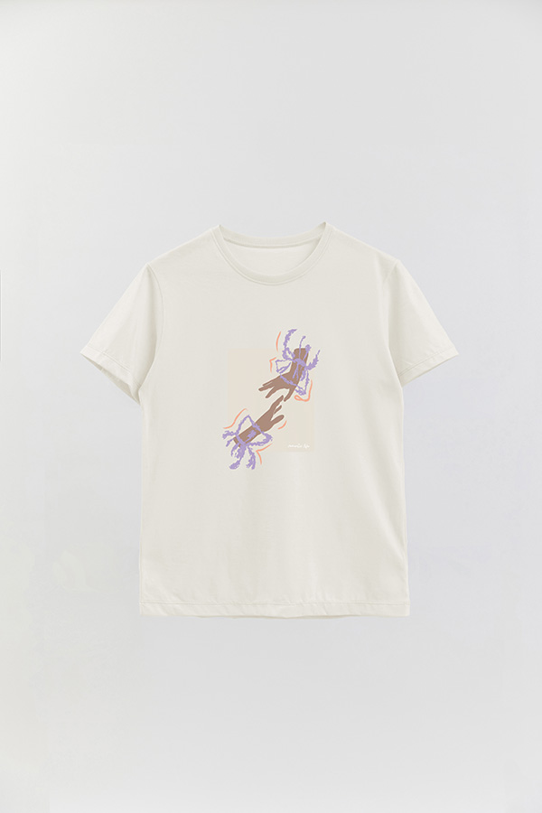 REMERA BASICA ESTAMPADA WC ROMANTIC LIFE