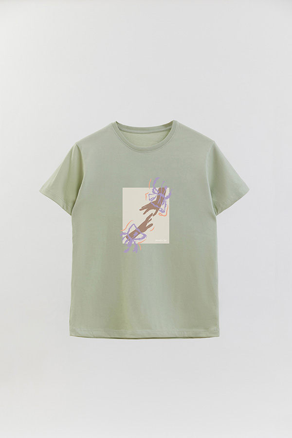 REMERA BASICA ESTAMPADA WC ROMANTIC LIFE