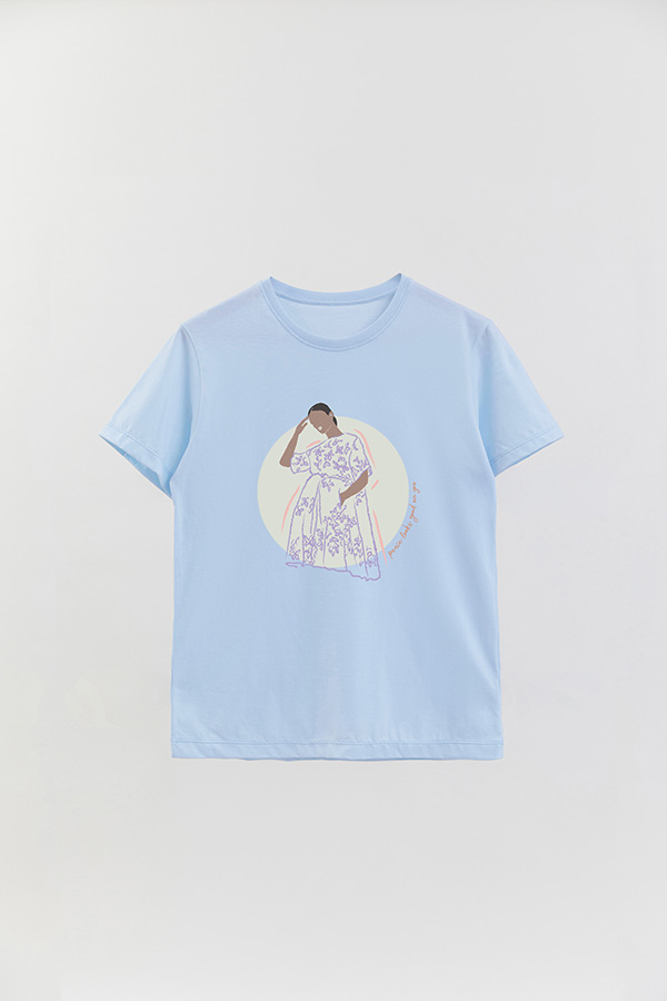 REMERA BASICA ESTAMPADA WC PEACE LOOKS
