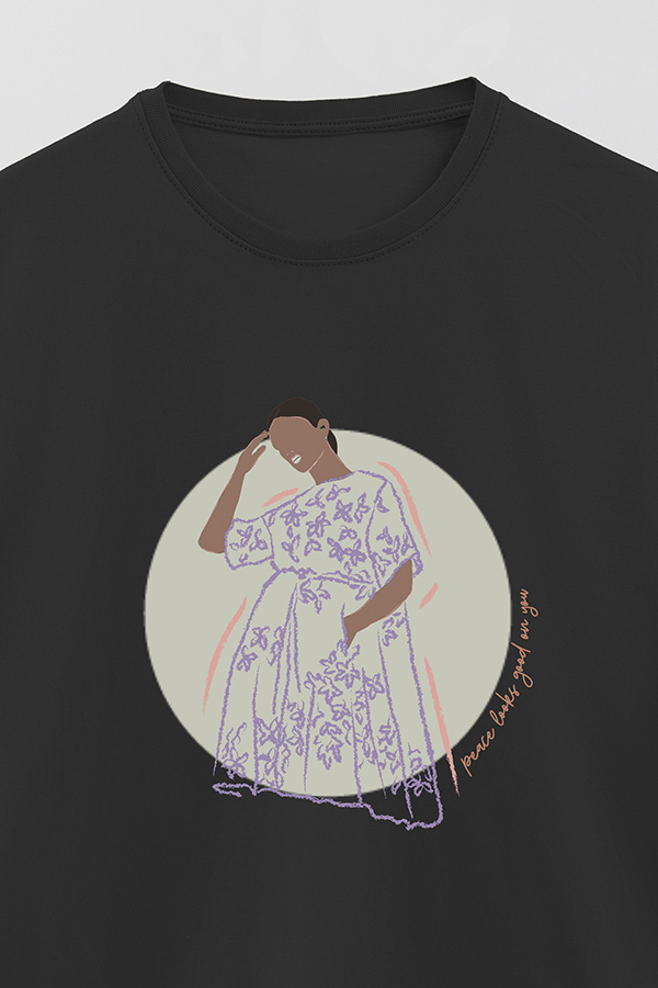 REMERA BASICA ESTAMPADA WC PEACE LOOKS