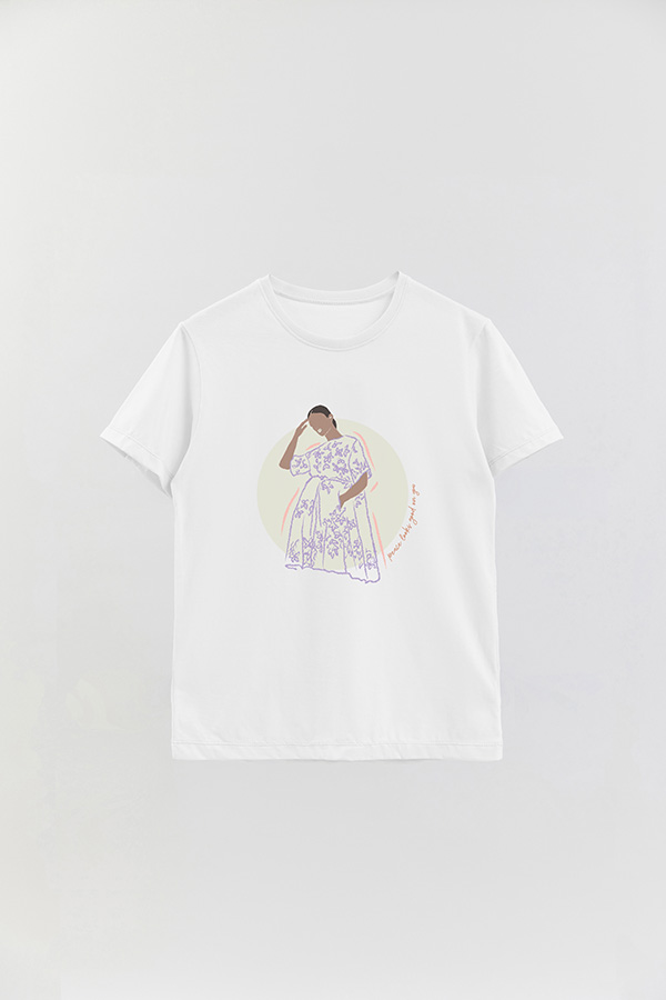 REMERA BASICA ESTAMPADA WC PEACE LOOKS