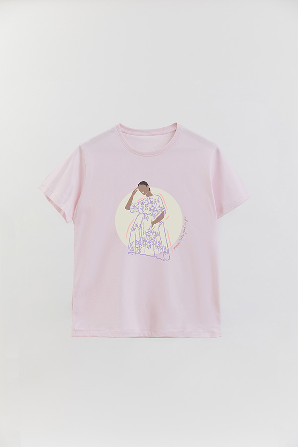 REMERA BASICA ESTAMPADA WC PEACE LOOKS