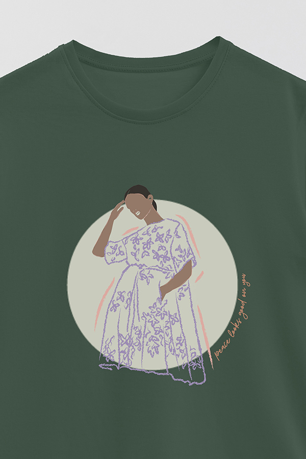 REMERA BASICA ESTAMPADA WC PEACE LOOKS