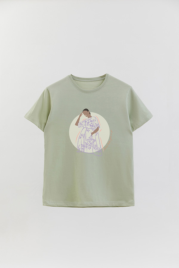 REMERA BASICA ESTAMPADA WC PEACE LOOKS