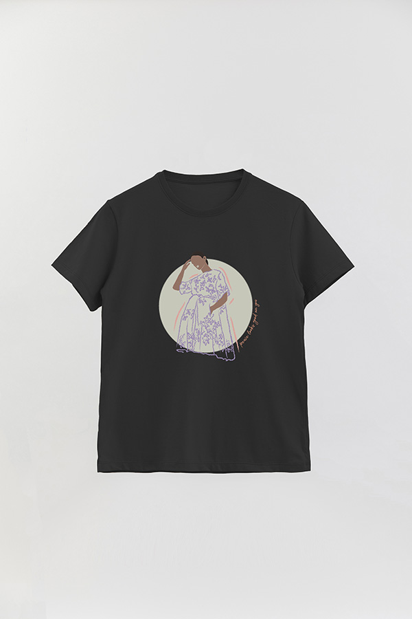 REMERA BASICA ESTAMPADA WC PEACE LOOKS
