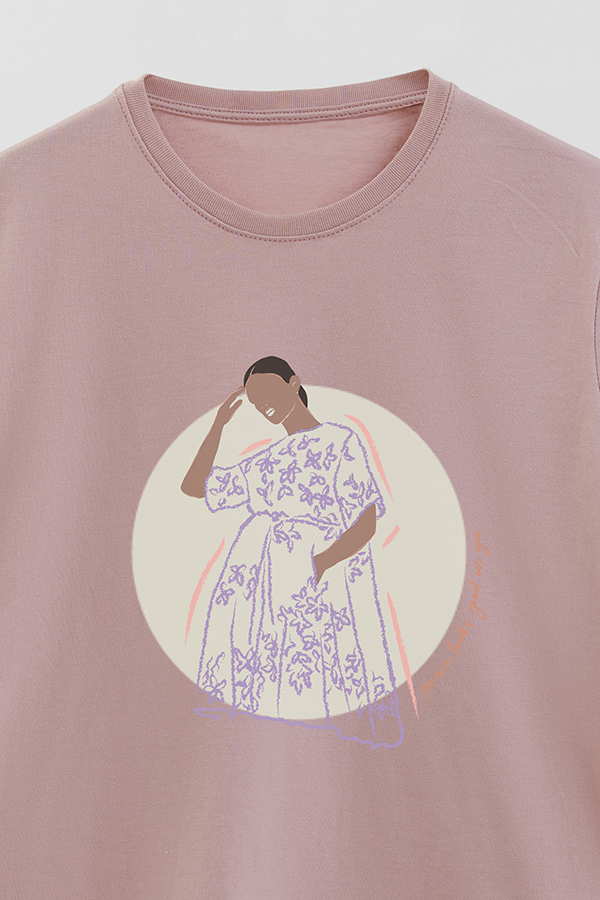 REMERA BASICA ESTAMPADA WC PEACE LOOKS