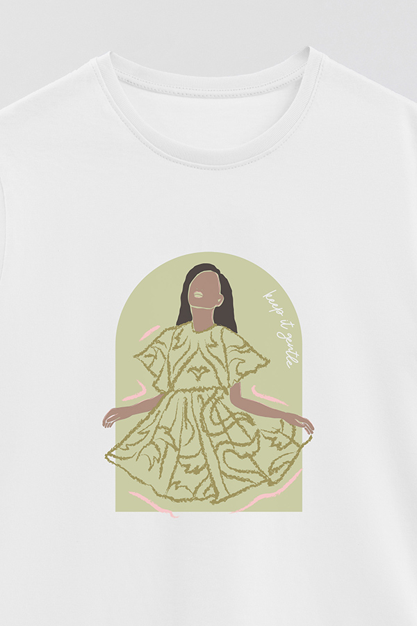 REMERA BASICA ESTAMPADA WC KEEP IT GENTLE