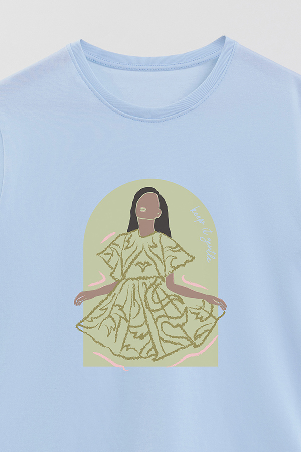 REMERA BASICA ESTAMPADA WC KEEP IT GENTLE