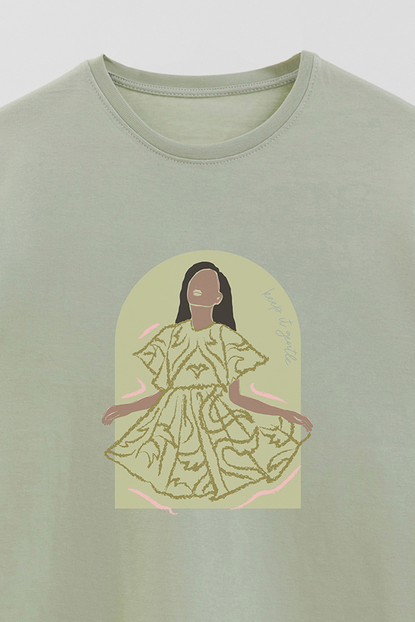 REMERA BASICA ESTAMPADA WC KEEP IT GENTLE