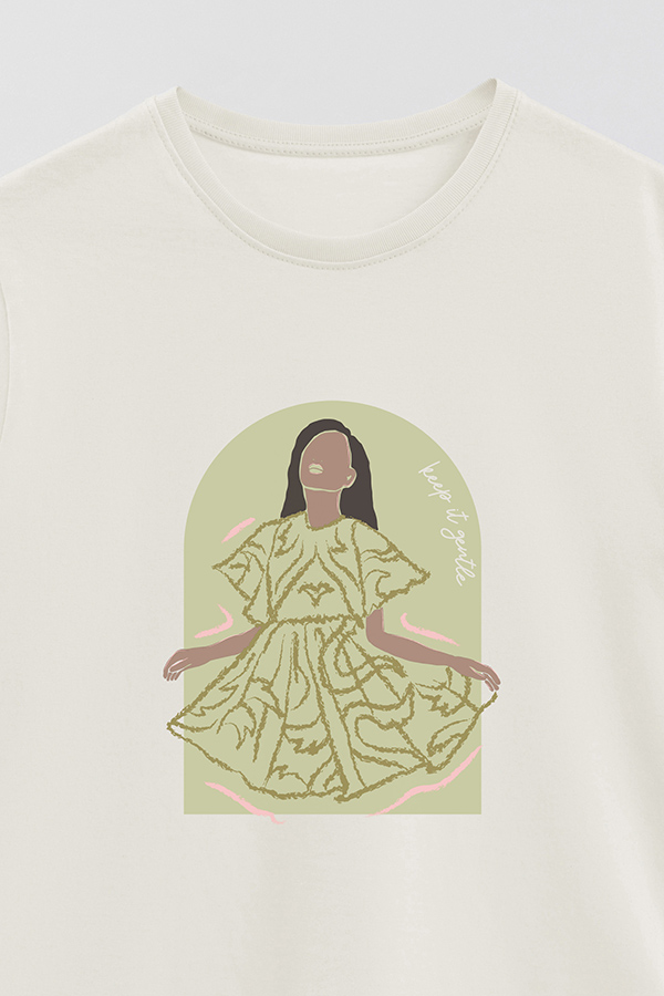 REMERA BASICA ESTAMPADA WC KEEP IT GENTLE