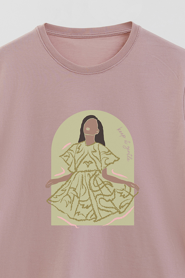 REMERA BASICA ESTAMPADA WC KEEP IT GENTLE