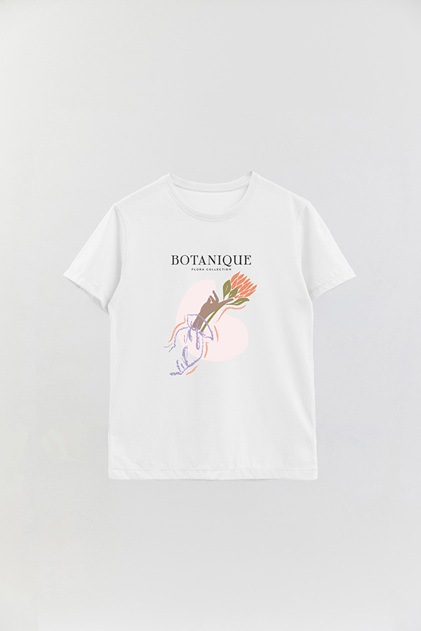 REMERA BASICA ESTAMPADA WC BOTANIQUE
