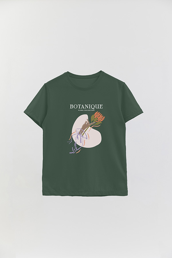 REMERA BASICA ESTAMPADA WC BOTANIQUE