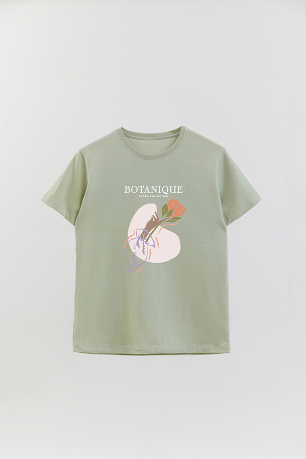 REMERA BASICA ESTAMPADA WC BOTANIQUE