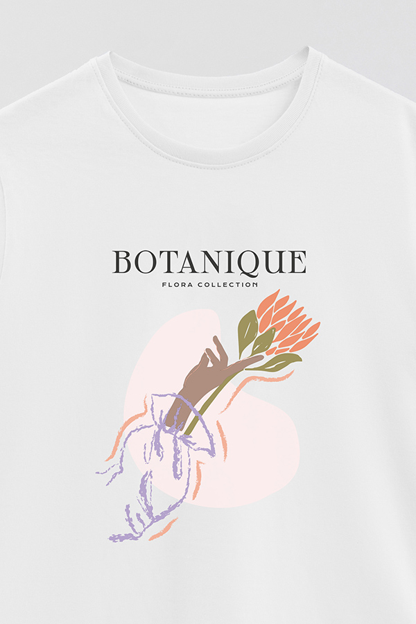 REMERA BASICA ESTAMPADA WC BOTANIQUE