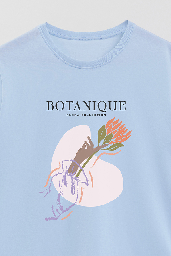 REMERA BASICA ESTAMPADA WC BOTANIQUE
