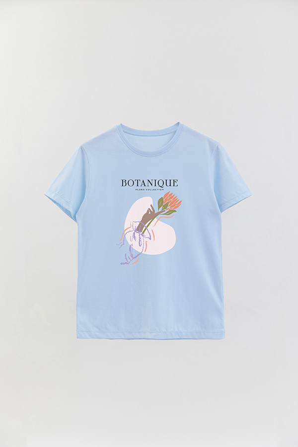 REMERA BASICA ESTAMPADA WC BOTANIQUE