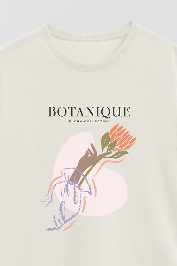 REMERA BASICA ESTAMPADA WC BOTANIQUE