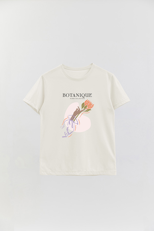 REMERA BASICA ESTAMPADA WC BOTANIQUE