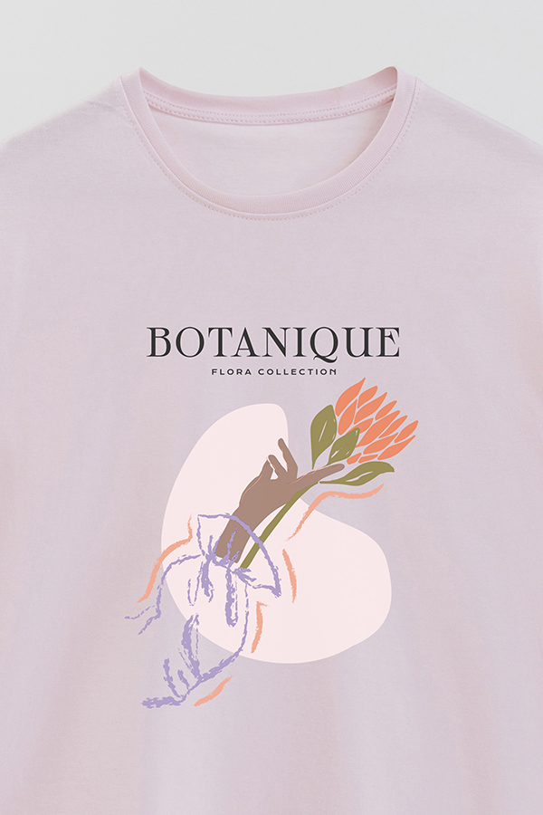 REMERA BASICA ESTAMPADA WC BOTANIQUE