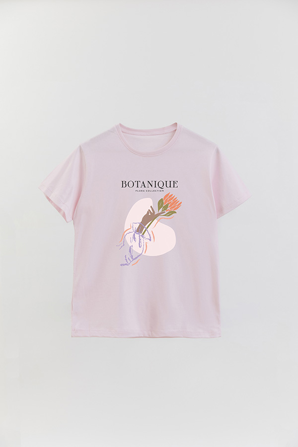 REMERA BASICA ESTAMPADA WC BOTANIQUE