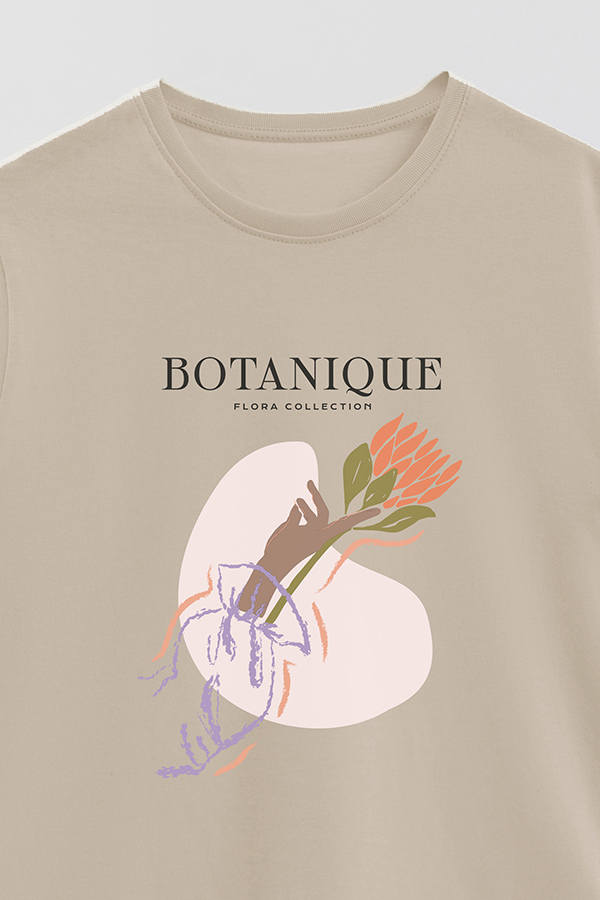 REMERA BASICA ESTAMPADA WC BOTANIQUE