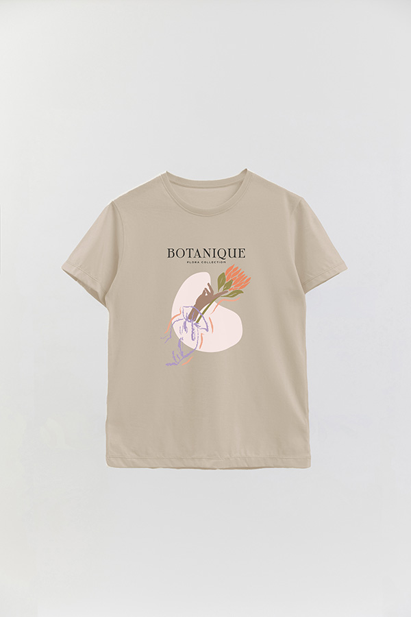 REMERA BASICA ESTAMPADA WC BOTANIQUE