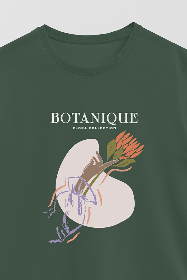REMERA BASICA ESTAMPADA WC BOTANIQUE