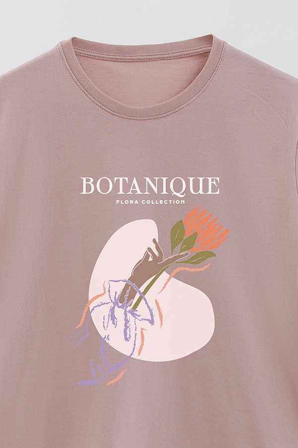 REMERA BASICA ESTAMPADA WC BOTANIQUE