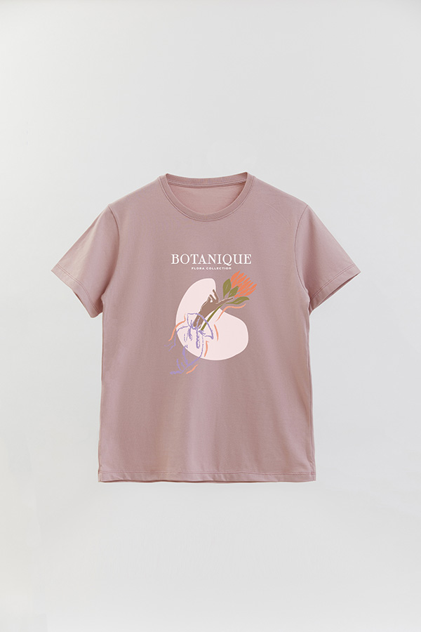 REMERA BASICA ESTAMPADA WC BOTANIQUE