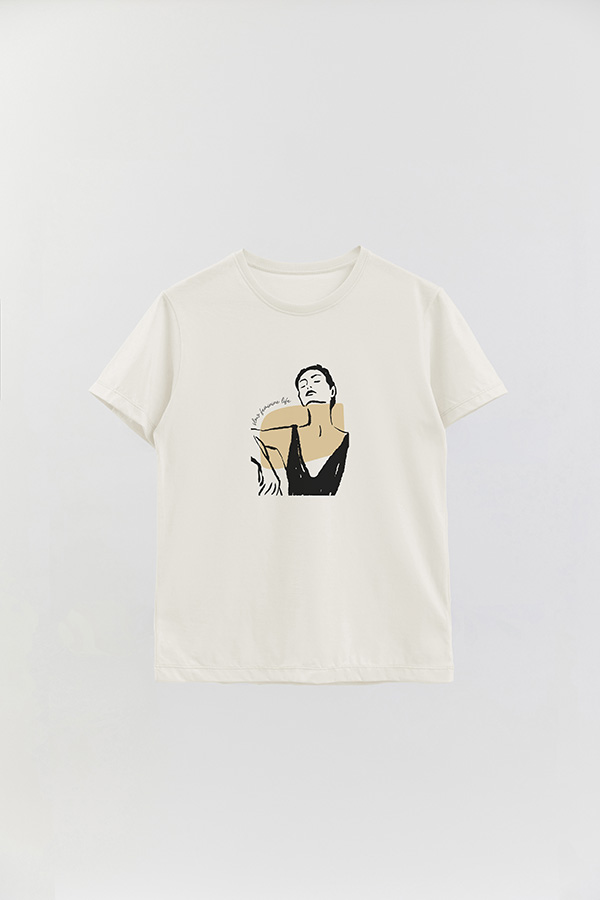 REMERA BASICA ESTAMPADA W SLOW FEMENINE
