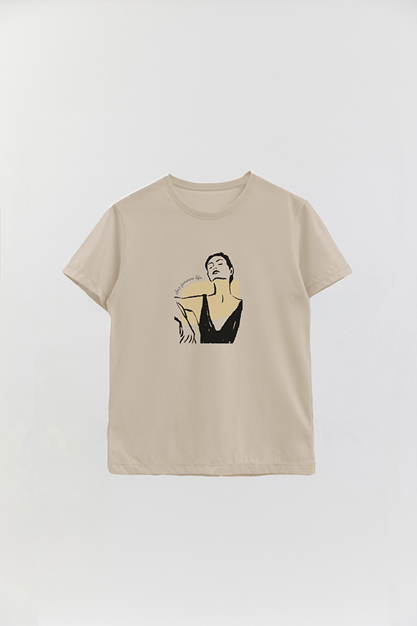 REMERA BASICA ESTAMPADA W SLOW FEMENINE
