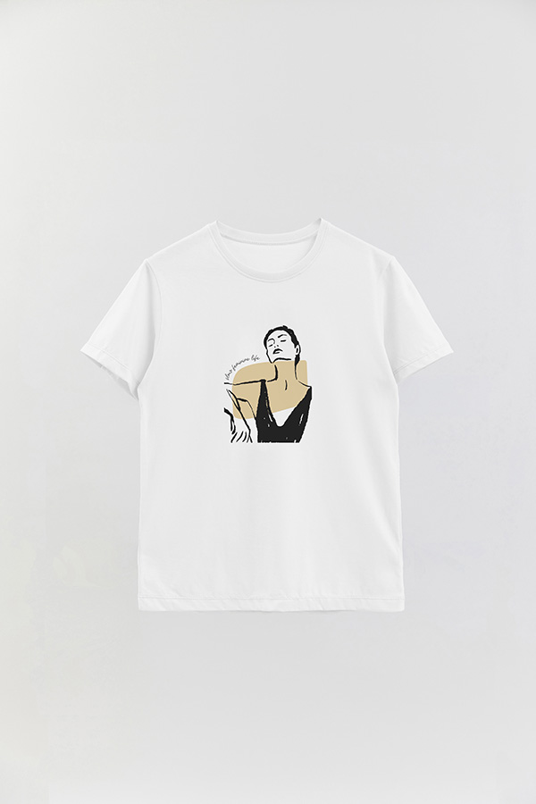 REMERA BASICA ESTAMPADA W SLOW FEMENINE