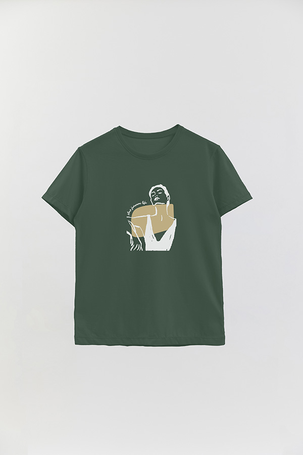 REMERA BASICA ESTAMPADA W SLOW FEMENINE