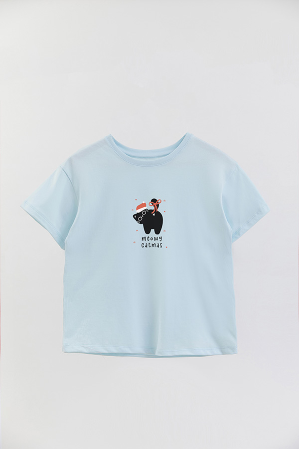 REMERA GIRL OVER JINGLE CAT 14