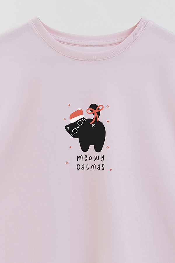 REMERA GIRL OVER JINGLE CAT 14