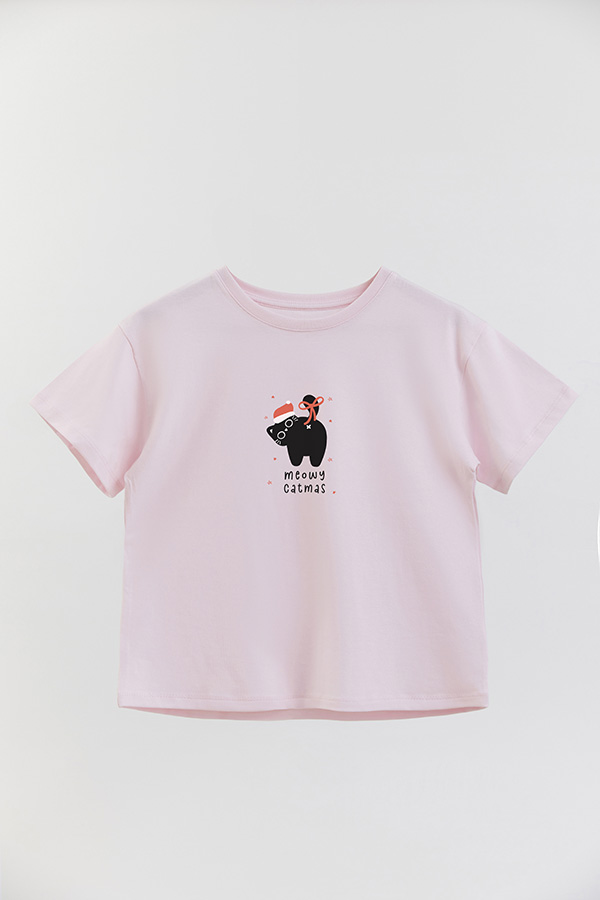 REMERA GIRL OVER JINGLE CAT 14