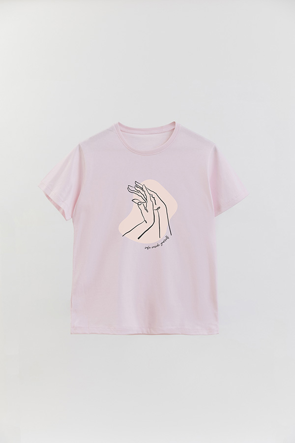 REMERA BASICA ESTAMPADA W SAFE INSIDE