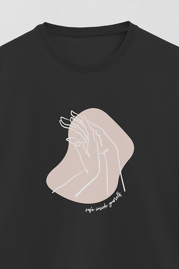 REMERA BASICA ESTAMPADA W SAFE INSIDE