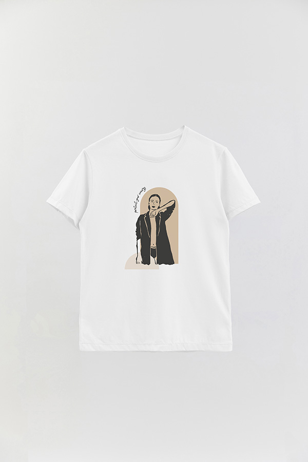 REMERA BASICA ESTAMPADA W PROTECT YOUR ENERGY