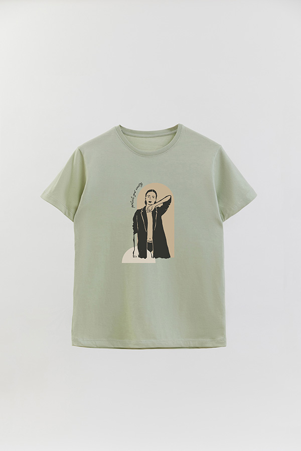REMERA BASICA ESTAMPADA W PROTECT YOUR ENERGY