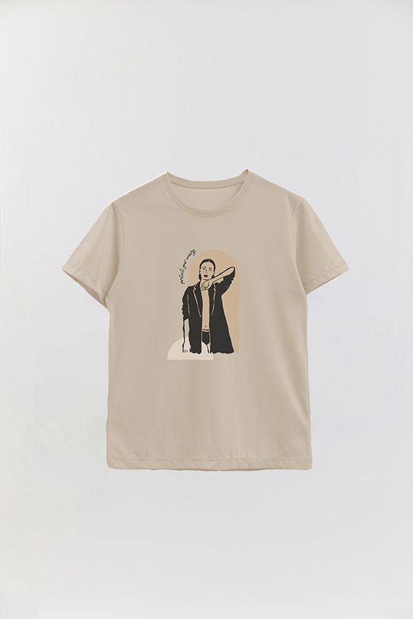 REMERA BASICA ESTAMPADA W PROTECT YOUR ENERGY