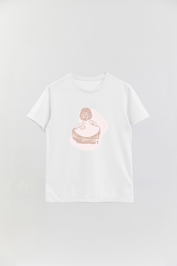 REMERA BASICA ESTAMPADA W NATURAL SOFTNESS