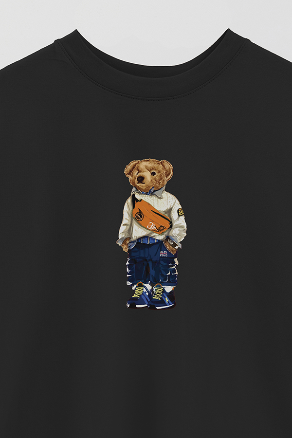 REMERA OVER ESTAMPADA UNISEX BEAR MODERN