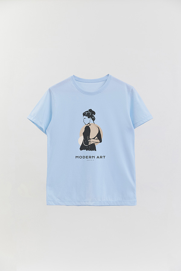 REMERA BASICA ESTAMPADA W MODERN ART 31